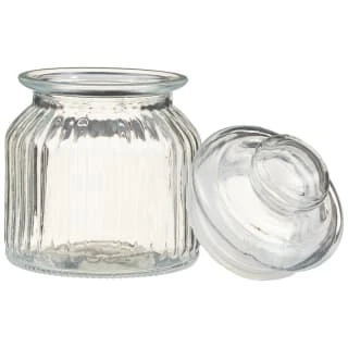 B&M Decorative Glass Storage Jar - Image 2
