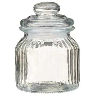 B&M Decorative Glass Storage Jar