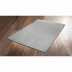 B&M Microplush Rug 60 X 110cm - Silver
