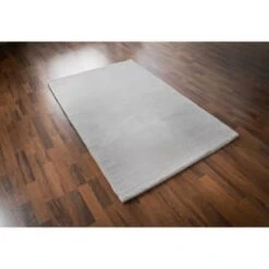 B&M Luxury Faux Fur Super Soft Rug 100 X 150cm - Silver
