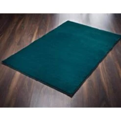 B&M Aspen Faux Fur Rug 100 X 150cm - Teal