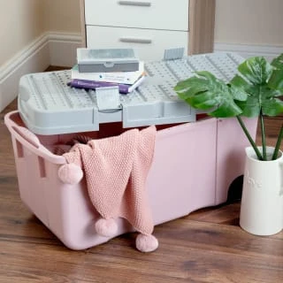 B&M Deluxe Storage Box 100L - Pink - Image 2