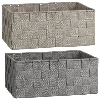 B&M Woven Storage Baskets 3pk - Silver - Image 6