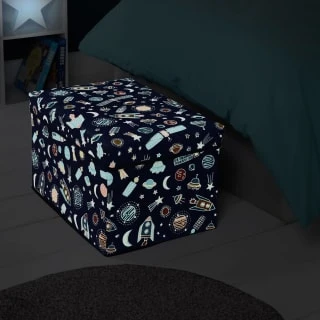B&M Storage Ottoman Glow In The Dark – Space - Image 2