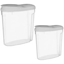 B&M Cereal Storage Container Set 2pk - Grey