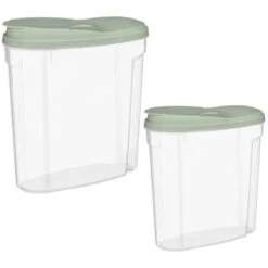 B&M Cereal Storage Container Set 2pk - Sage