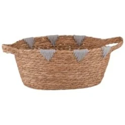 B&M Edessa Triangle Wicker Basket - Grey