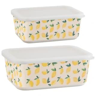 B&M Rectangular Tubs 2pk - Lemons - Image 7