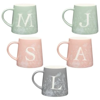 B&M Floral Alphabet Mug (Assorted) - Image 6