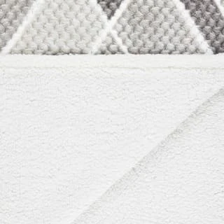 B&M Simply Geo Waffle Throw - Grey - Image 4