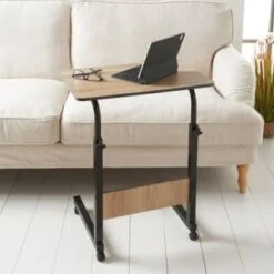 B&M Michigan Adjustable Laptop Table With Wheels