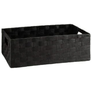 B&M Caen Set Of 3 Paper Rope Baskets - Black - Image 3