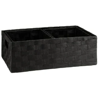B&M Caen Set Of 3 Paper Rope Baskets - Black - Image 4