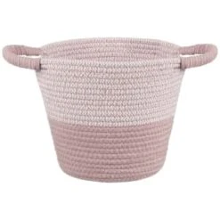 B&M Two Tone Rope Basket - Pink